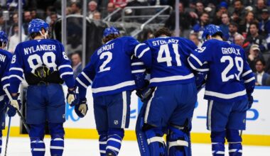 Toronto Maple Leafs’ Anthony Stolarz, Brandon Carlo, Dakota Joshua all hurt vs. Capitals