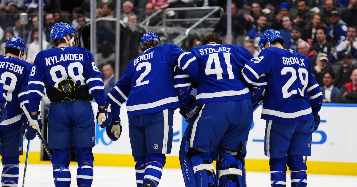 Toronto Maple Leafs’ Anthony Stolarz, Brandon Carlo, Dakota Joshua all hurt vs. Capitals