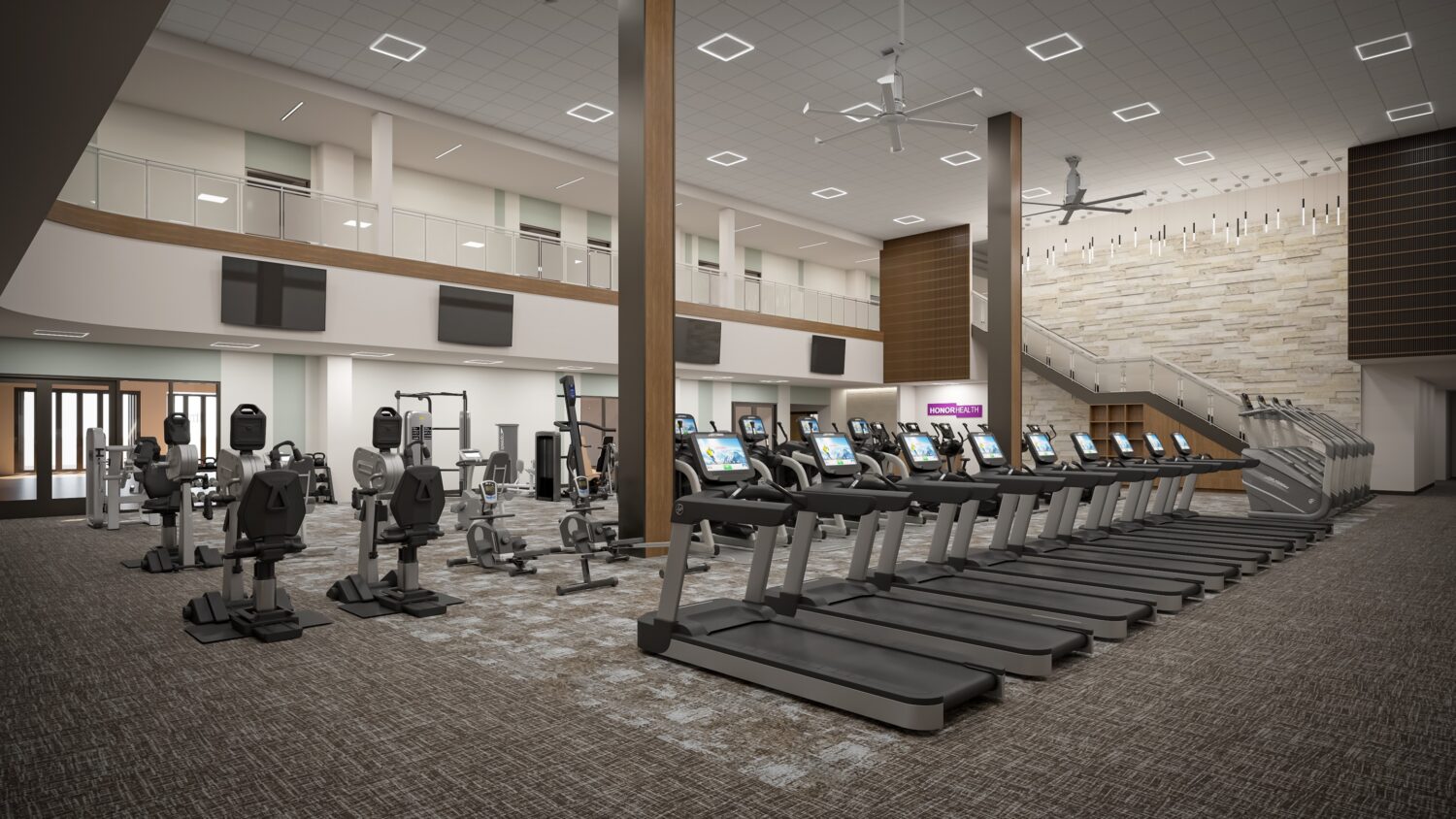 HonorHealth Medical Fitness gym rendering (Photo courtesy of HonorHealth)...