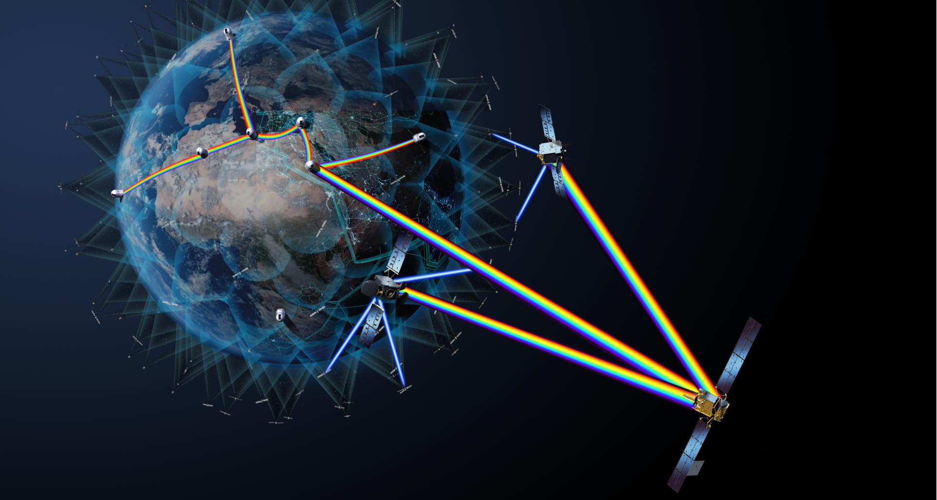 HydRON optical communication for broadband in space