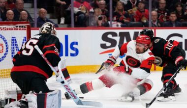 Carolina Hurricanes, Ottawa Senators trade goals in second period of Game 3