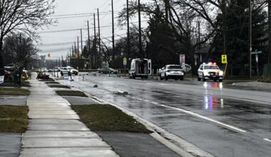 A man is in hospital after crashing on his scooter in Brampton. CITYNEWS/Joe Lotocki