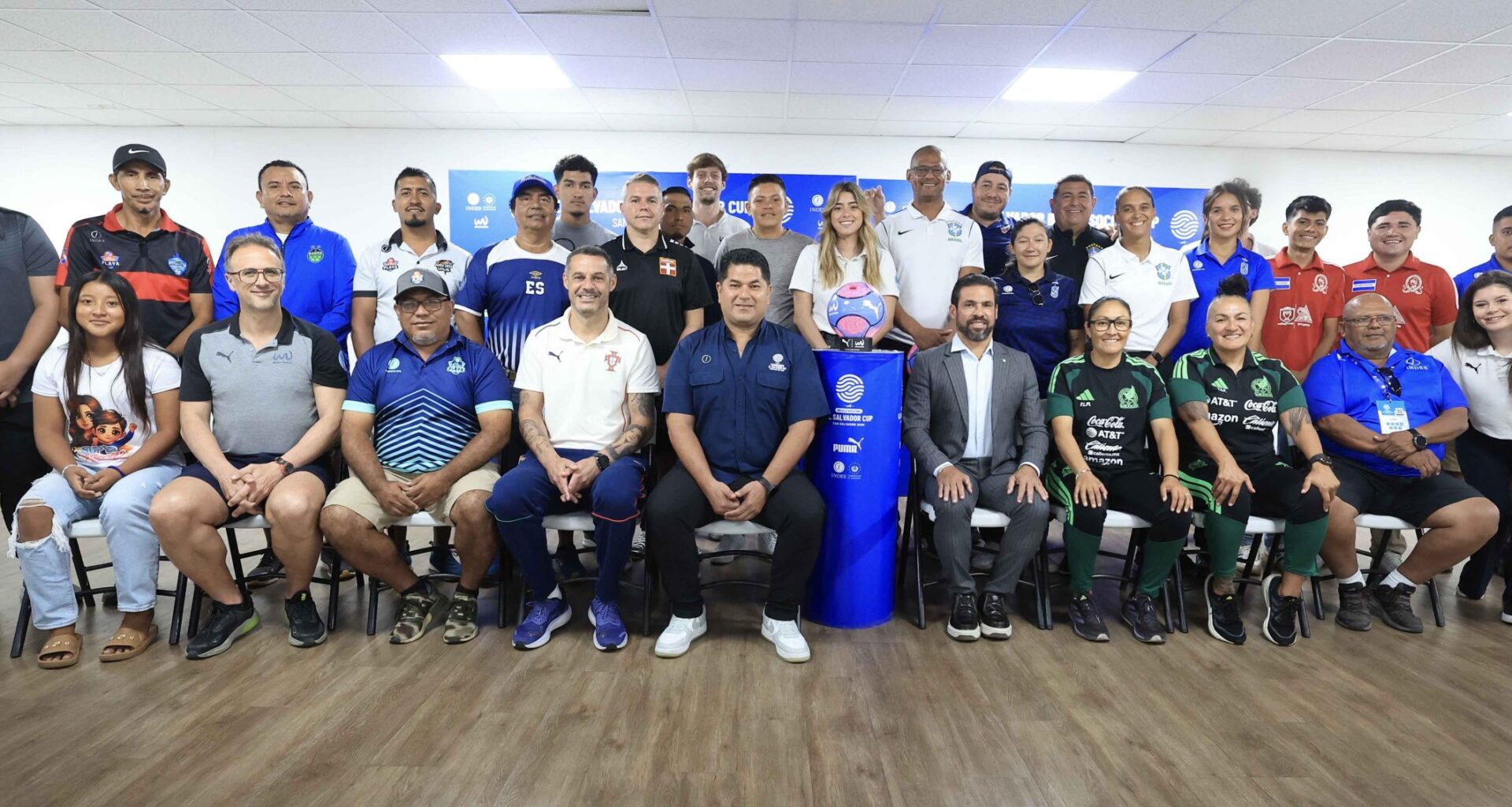 Own The Sand conference held during the El Salvador Beach Soccer Cup – Beach Soccer Worldwide