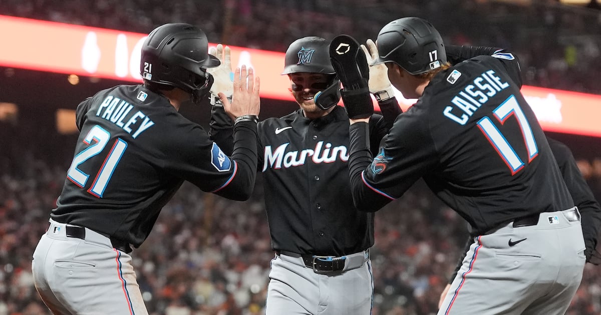 Liam Hicks and Connor Norby each homer, Miami Marlins take down San Francisco Giants