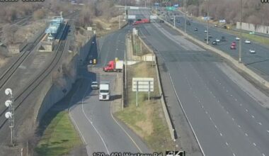 eastbound lanes closed in Pickering