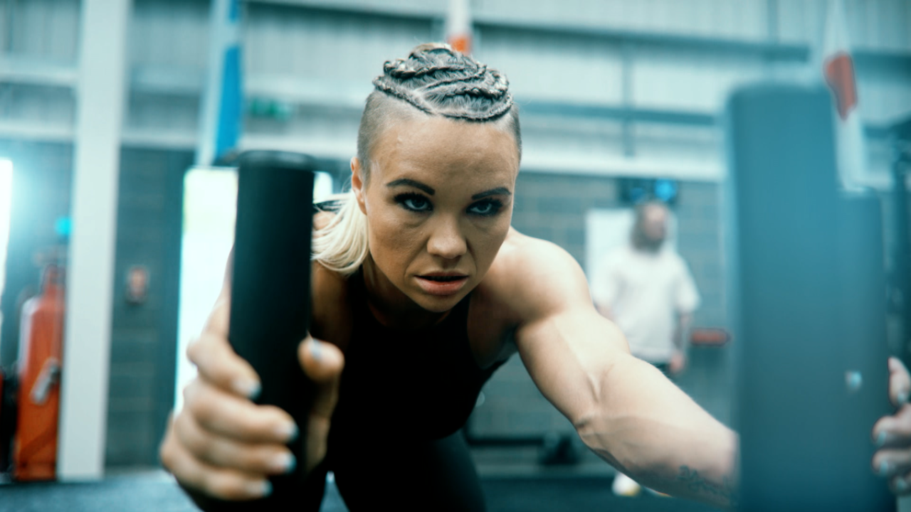WWE Superstar Ivy Nile training
