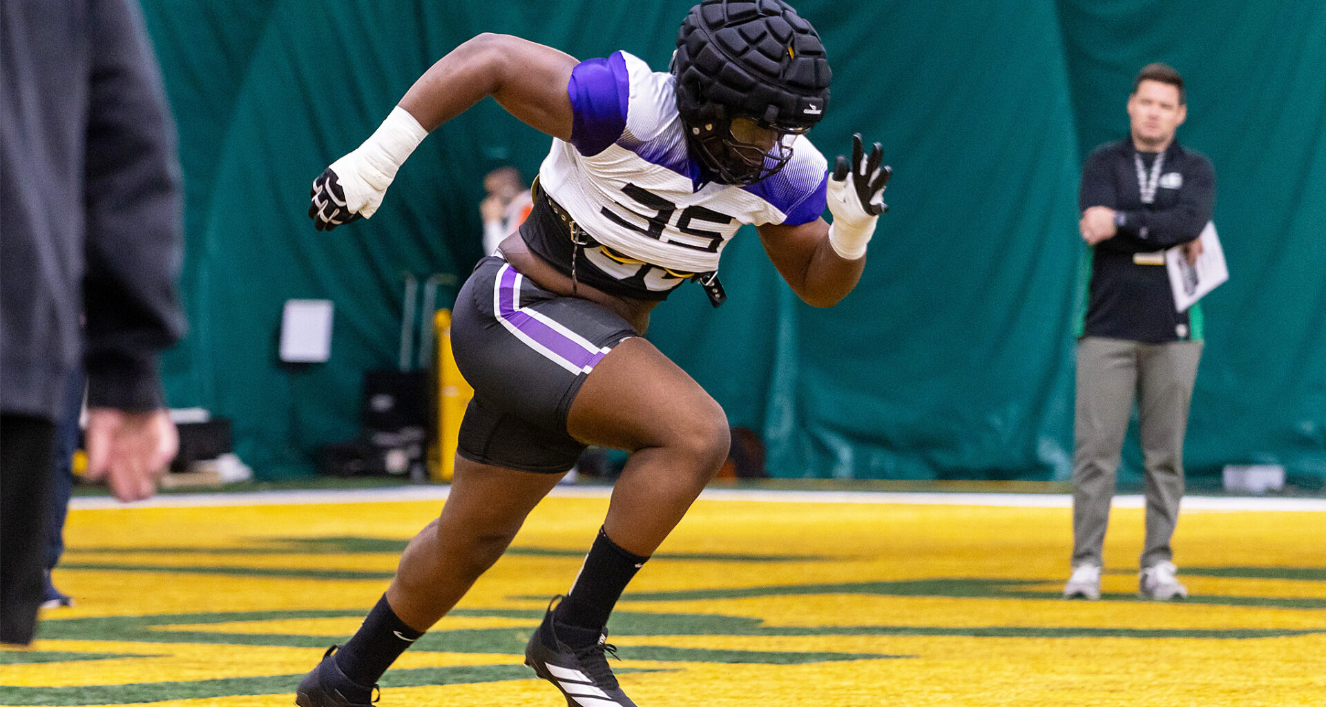 Which linemen boosted their stock at the CFL Combine?