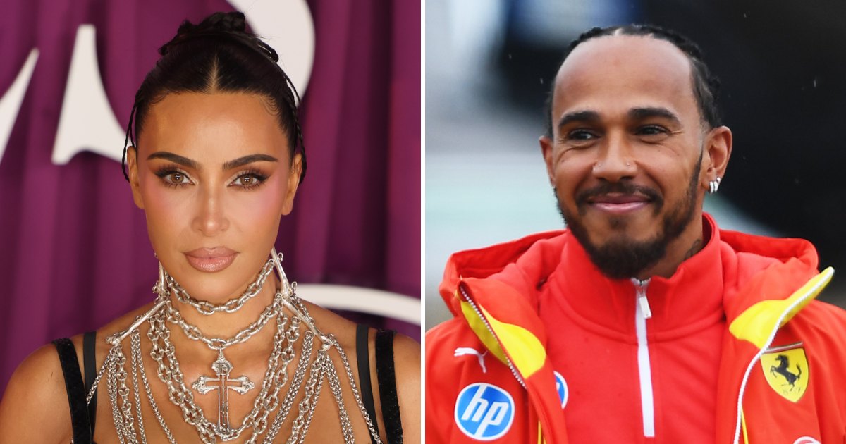 Kim Kardashian Rides Shotgun in Video With Lewis Hamilton