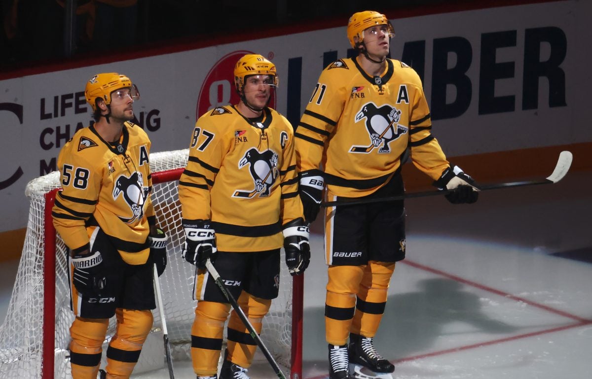 Kris Letang Sidney Crosby Evgeni Malkin Pittsburgh Penguins