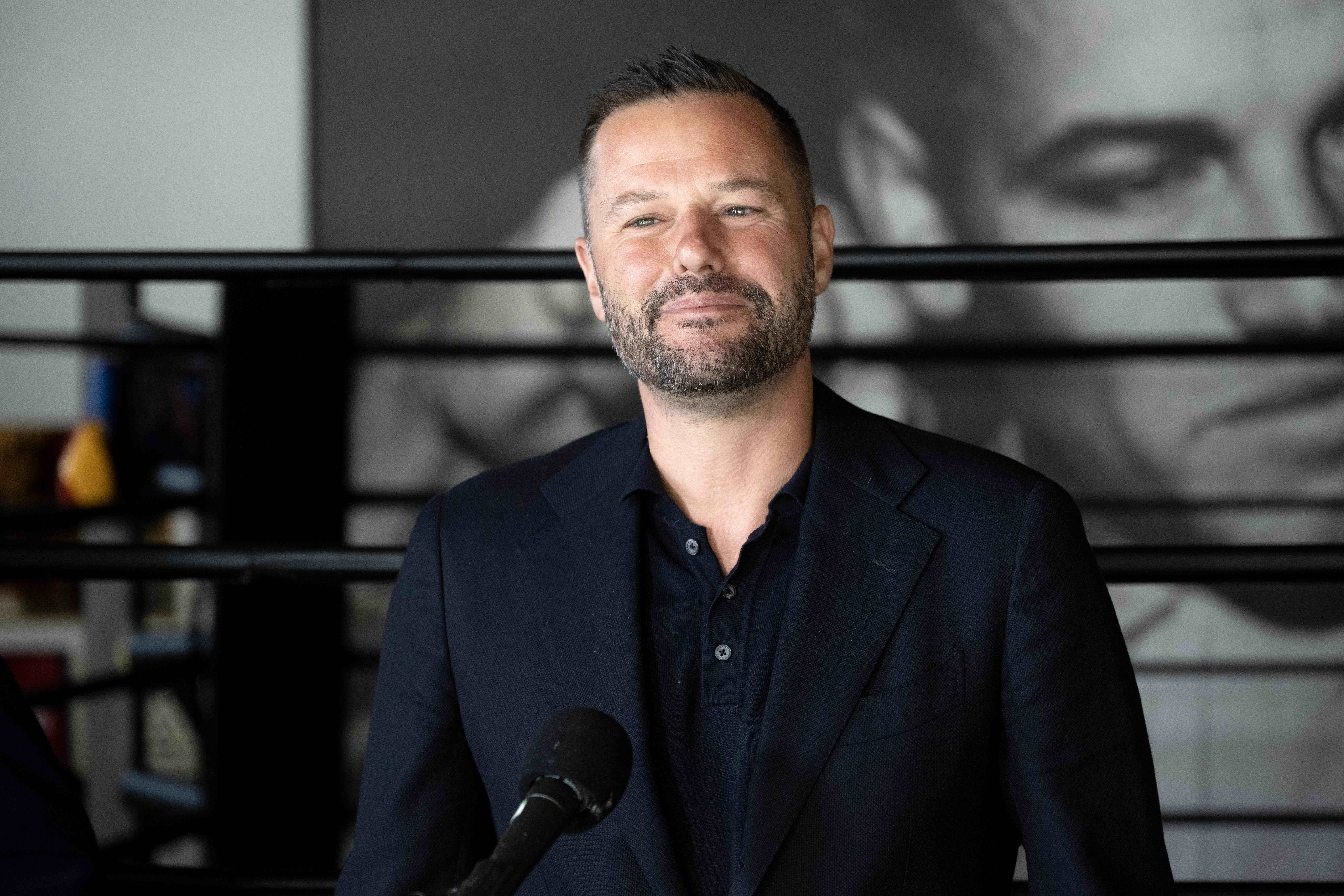 California Assemblymember Matt Haney, speaks during a press confernce at...