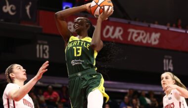 Seattle Storm forward Ezi Magbegor will miss 6 to 8 weeks with a right foot injury
