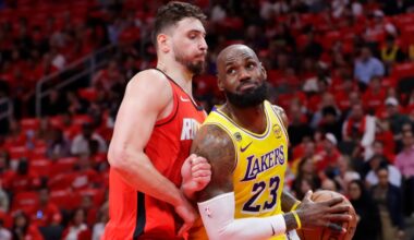 James makes tying three as Lakers win in OT, take a 3-0 series lead over Rockets