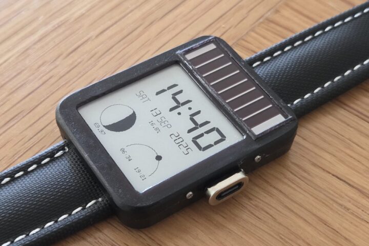 LightInk - solar-powered E-ink watch