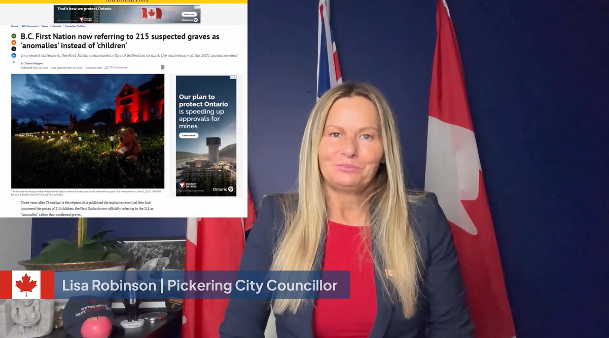 Pickering mayor files complaint after Lisa Robinson's video