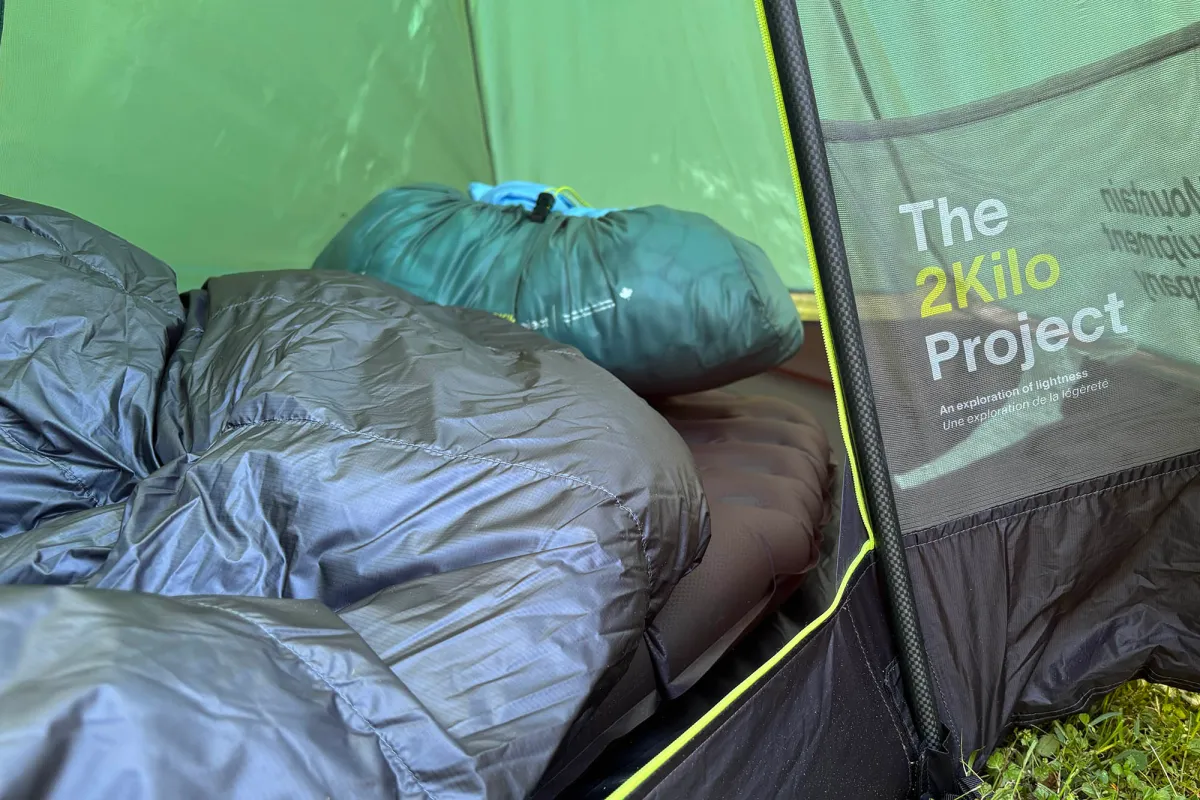 MEC inside tent