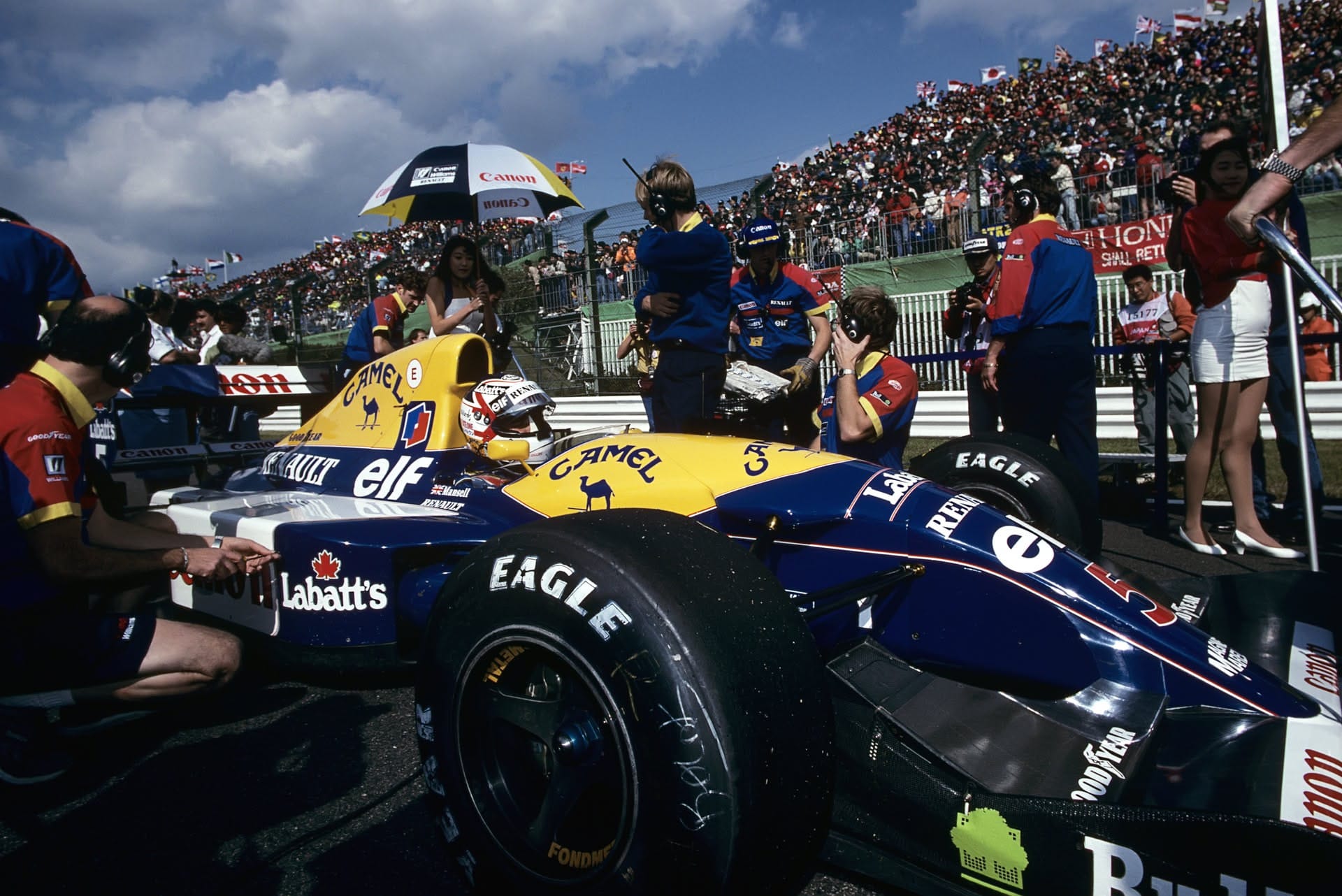 Nigel Mansell Williams 1992 (Paul-Henri Cahier/F1-Photo)