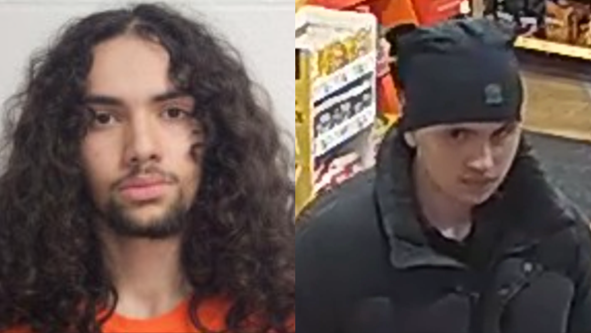 Peel Regional Police vehicle parked near Winston Churchill Boulevard and Argentia Road in Mississauga, reflecting the ongoing investigation of arson attempts.