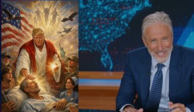 Jon Stewart Slams Donald Trump For Jesus Photo Was 'Me as a Doctor'