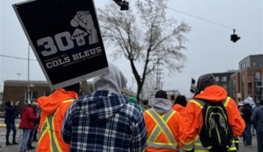 Montreal blue-collar strike enters third day as large rally held at City Hall