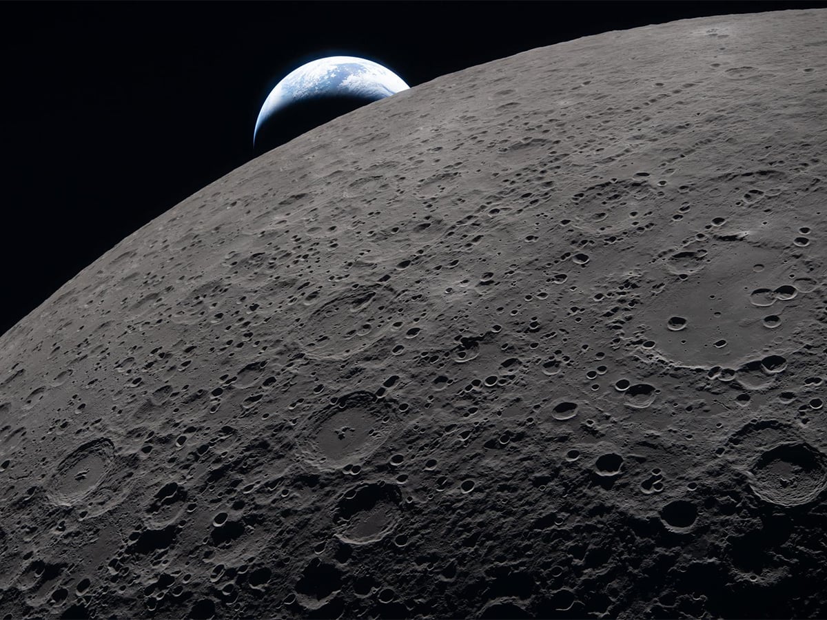 Earthrise as seen from NASA