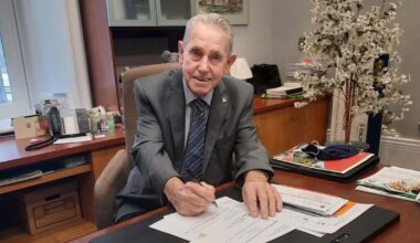 Gord Krantz runing in Milton for the 22nd time