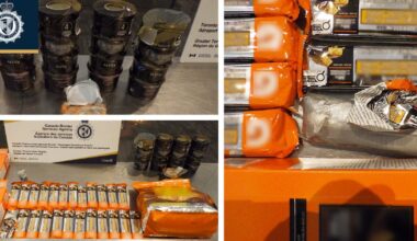Meth found hidden in food products at Toronto airport: CBSA