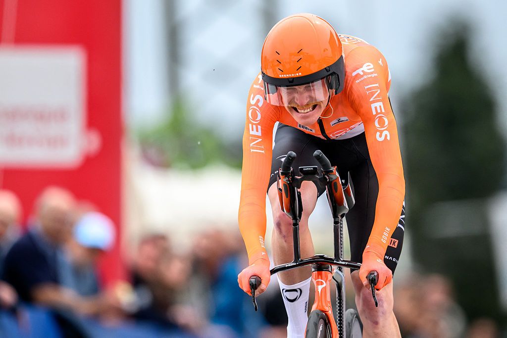 Dorian Godon grimaces as he finishes the prologue
