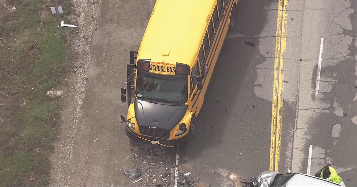 man dead, school bus driver injured