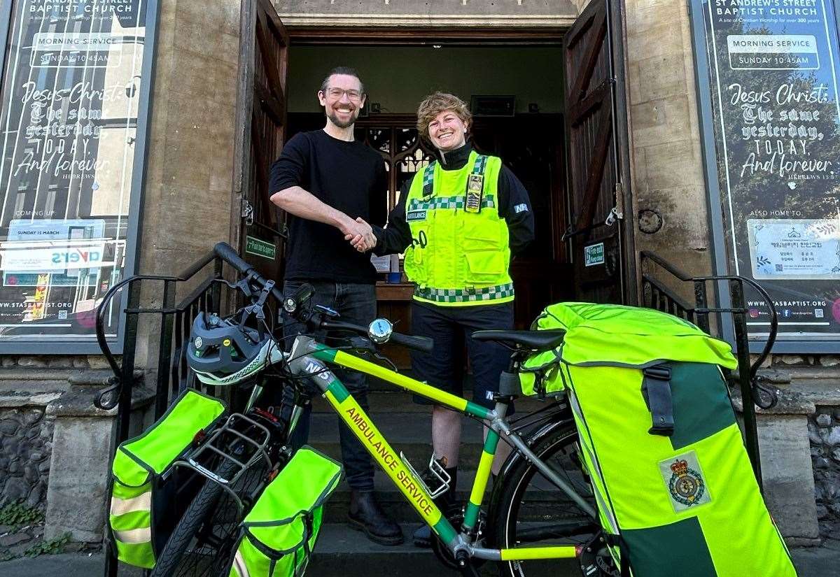 Cycling paramedics wheeled out in Cambridge