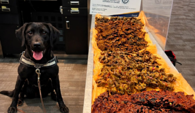 CBSA dog sniffs out 40+kg of undeclared meat