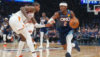 Gilgeous-Alexander outduels Brooks, Thunder beat Suns in Game 2
