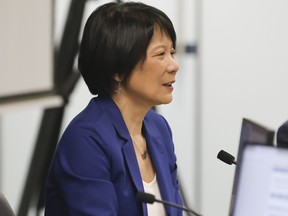 Toronto Mayor Olivia Chow attends an executive committee meeting at Toronto City Hall on March 19, 2025.