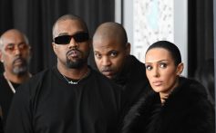 Kanye West, Bianca Censori at the 67th GRAMMY Awards held at the Crypto.com Arena on February 2, 2025 in Los Angeles, California.