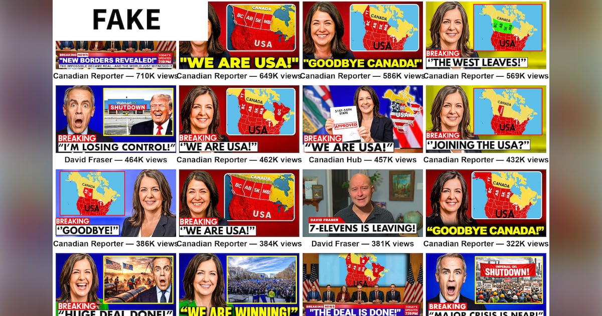 Network of YouTube channels pushing U.S. annexation and Alberta secession narrative, report finds - CTV News