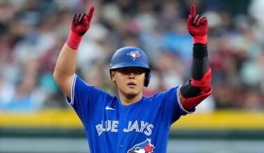 Toronto Blue Jays break out with eight-run first inning against Arizona Diamondbacks