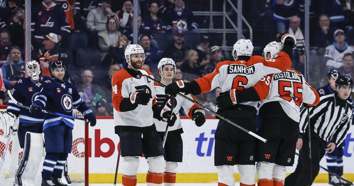 Winnipeg Jets' playoff hopes take heavy hit in ugly loss to Philadelphia Flyers