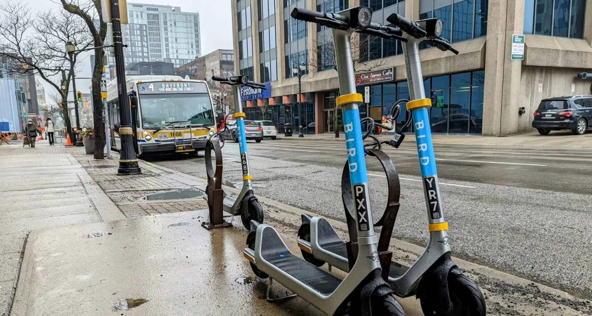 e-scooter brampton transit rider green