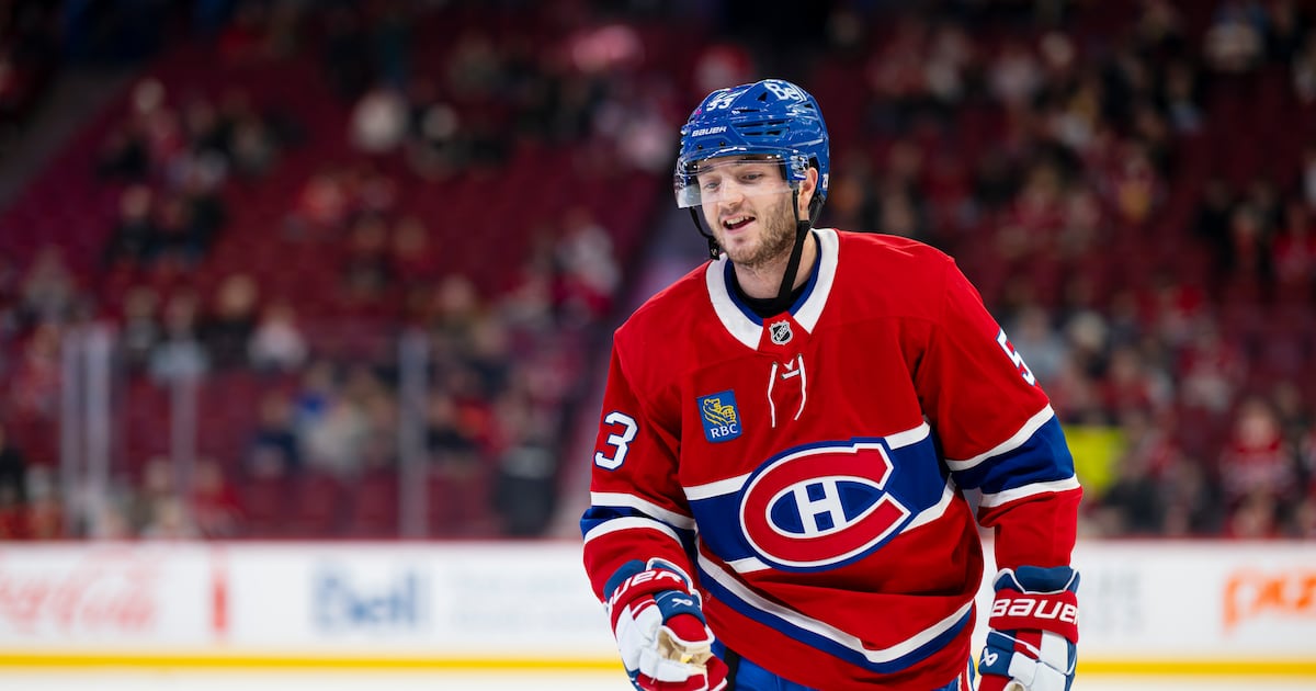 Montreal Canadiens D Noah Dobson ruled out after two periods against Blue Jackets