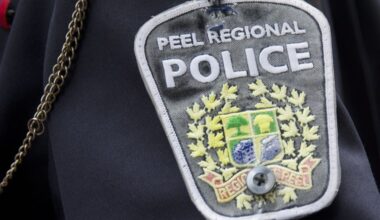 Police investigating a hit-and-run scene at Bovaird Drive West and McLaughlin Road in Brampton.