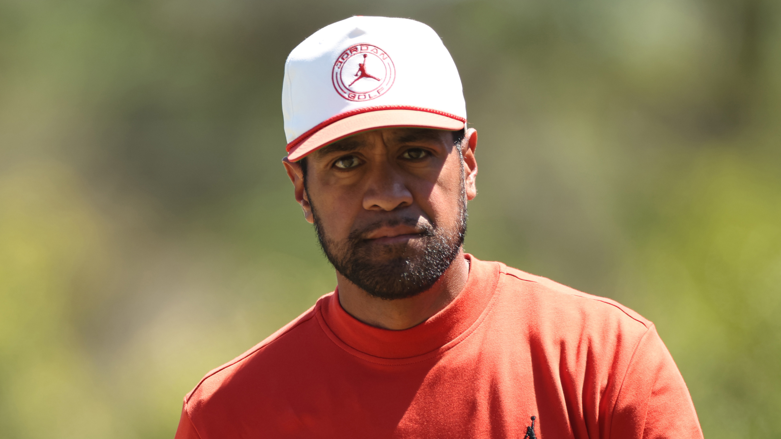 Tony Finau during a tournament