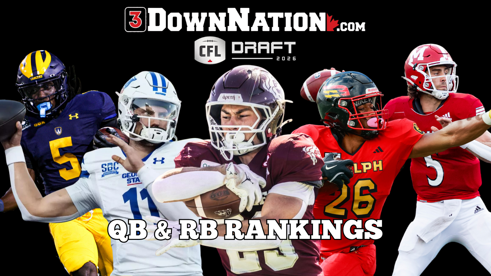 2026 CFL Draft position rankings: quarterbacks & running backs