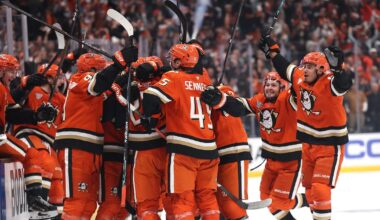 Ryan Poehling scores controversial OT winner as Anaheim Ducks down Edmonton Oilers to take 3-1 series lead