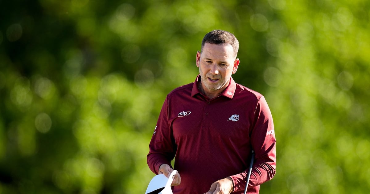 Frustrated Sergio Garcia breaks driver on No. 2 tee box