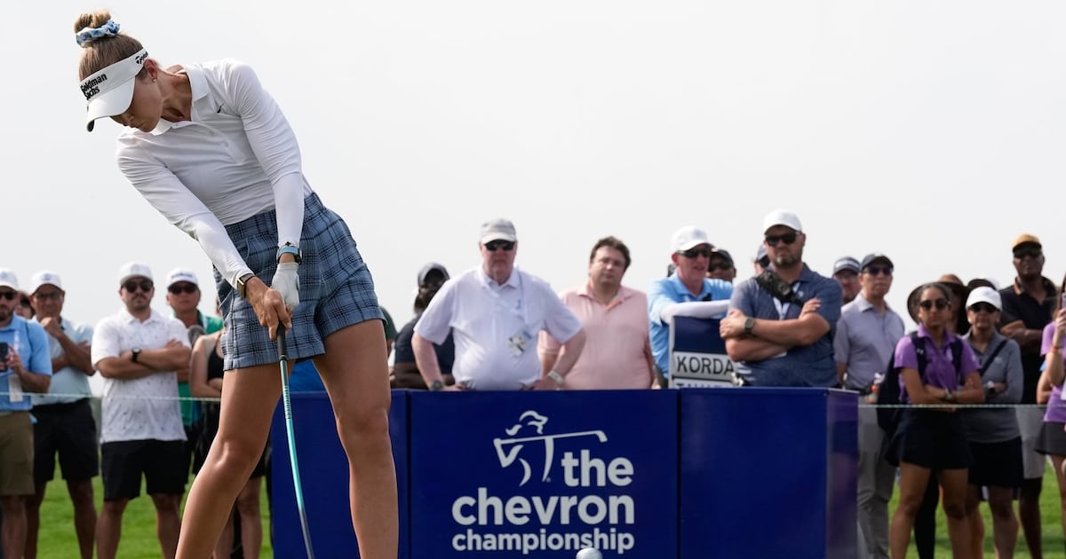 Nelly Korda slows her torrid pace and settles for 5-shot lead in Chevron Championship