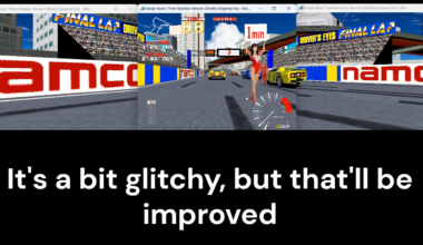 Three-Monitor Ridge Racer Machine Emulated In MAME