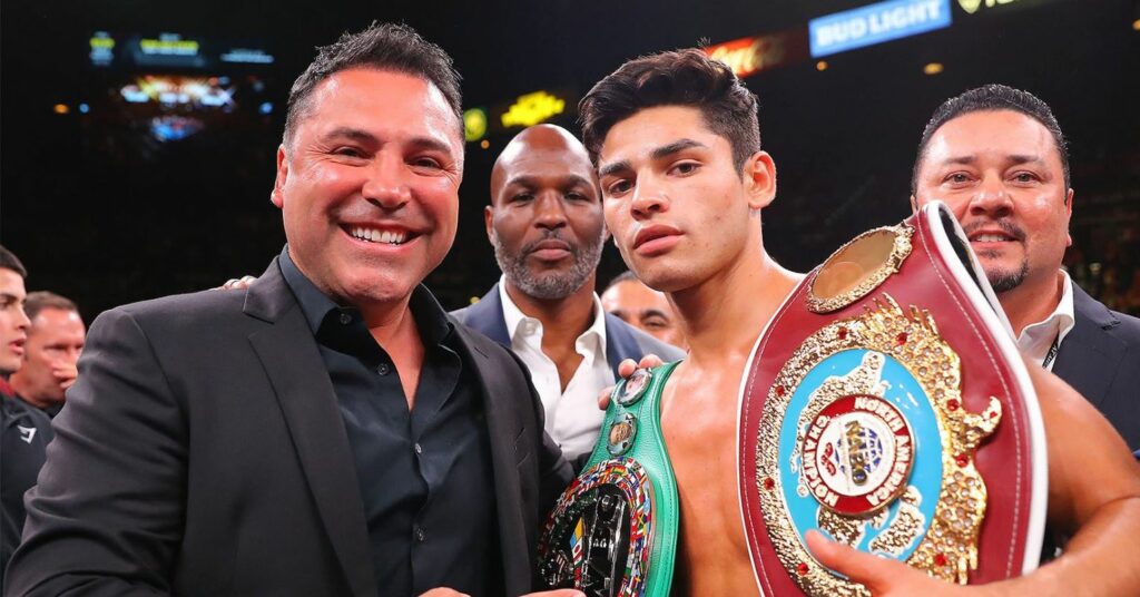 Ryan Garcia and Oscar De La Hoya