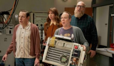 John Ross Bowie, Lauren Lapkus, Kevin Sussman and Brian Posehn in 'Stuart Fails to Save the Universe'