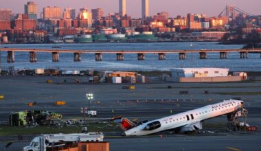 Firefighter heard warning to stop before deadly Air Canada crash at LaGuardia