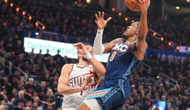 Oklahoma City Thunder’s Jalen Williams leaves Game 2 vs Phoenix Suns with a left hamstring injury