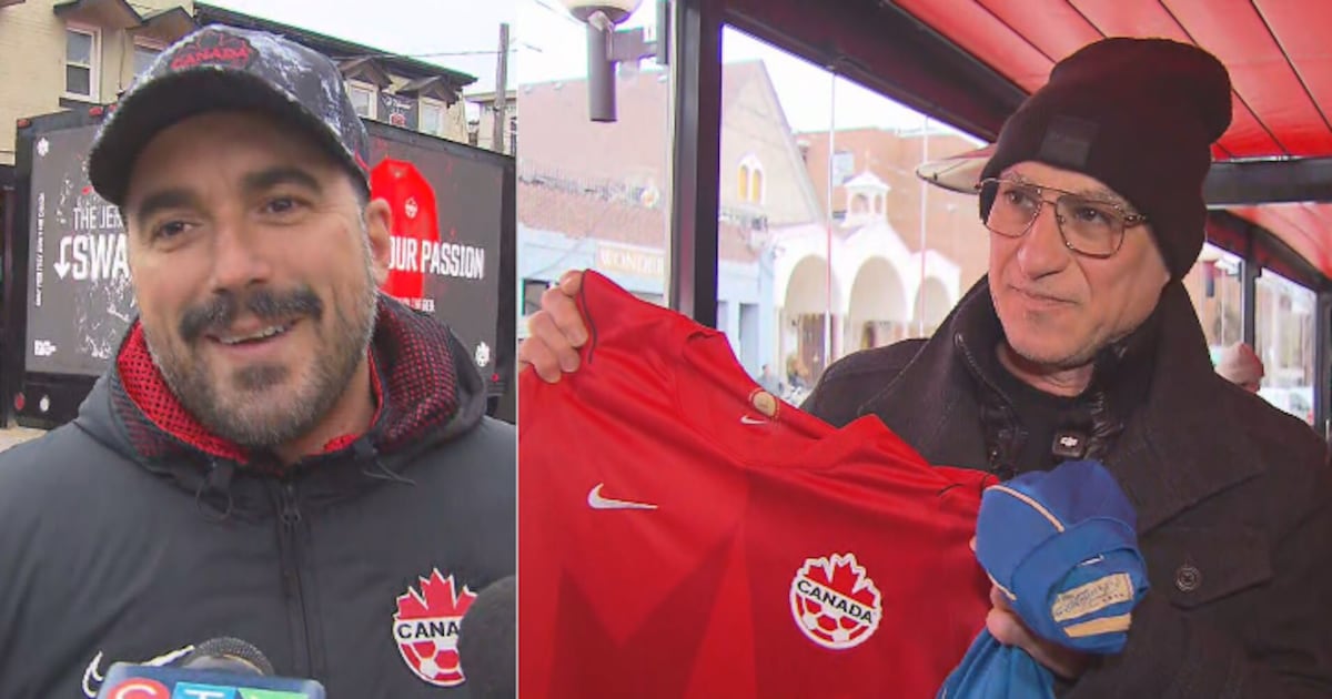 Surprise jersey swap sees Toronto fans keep Italian gear